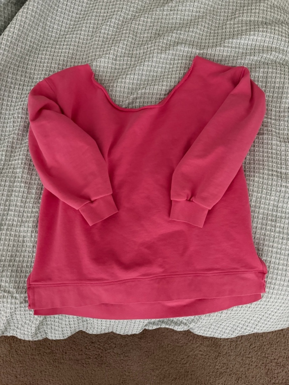 lululemon athletica Coral Off-the-Shoulder Sweater